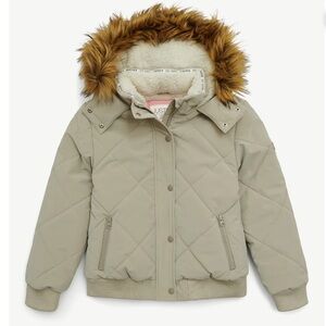 Justice Girl's Velvet Puffer Bomber, Sizes XS 5/6
